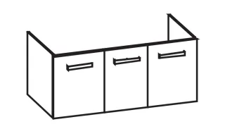Artiqua 413 Waschtischunterschrank für it! 121930, 121933, 121935 Sanremo Eiche quer NB, 413-WU3T-K1 413-WU3T-K118-7145-428