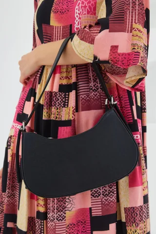Lässige Polyester-Schultertasche