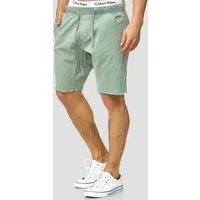 Indicode Chinoshorts Herren Carver Chino Shorts Herrenshorts mit elastischem Bund und Kordelzug