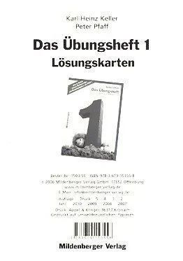 Das Mathebuch - Ausgabe für Baden-Württemberg /Berlin  /Brandenburg /Bremen /Mecklenburg-Vorpommern /Niedersachsen /Nordrhein-Westfalen / Das Übungsheft 1: Lösungskarten Neuausgabe