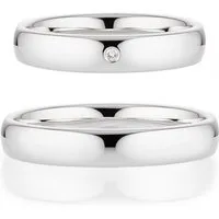 Bruno Banani Trauring Schmuck Geschenk Ehering Hochzeit Damenring Herrenring, wahlweise mit oder ohne Brillant, Made in Germany