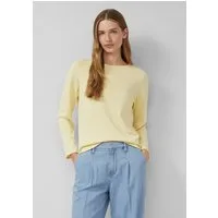 s.Oliver Longpullover Strickpullover Feinstrickpullover mit Rollkanten