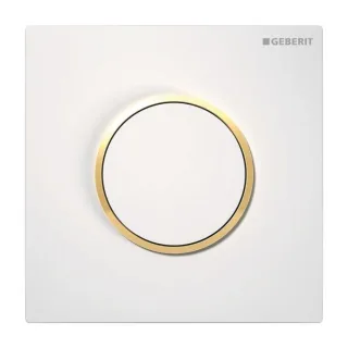 Geberit Hytouch Urinalsteuerung Typ 10 116015KK1 pneumatisch, weiß/vergoldet