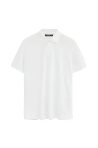 Cotolino-Poloshirt weiß mit Polo Club Patch