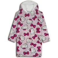 Hello Kitty Sweatponcho Hello Kitty Kinder Kuschelponcho mit Ärmeln Kapuze Tasche (1-tlg) Gr. 7 bis 14 jahre