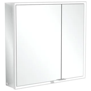 Villeroy und Boch My View Now Spiegelschrank A4558000 80 x 75 x 16,8 cm, LED-Beleuchtung, 2 Türen, mit Sensorschalter