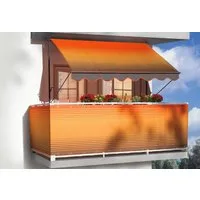 Angerer Freizeitmöbel Klemmmarkise orange-braun, Ausfall: 150 cm, versch. Breiten