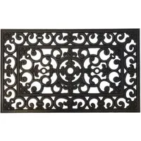 Ib Laursen Fußmatte Fußmatte Türmatte Fußabtreter Gummi Filigran Schwarz 45x75cm Ib