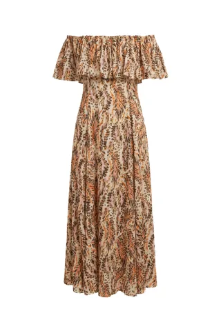 Studio Anneloes - Froukje feather dress multi color - Gr. - XL
