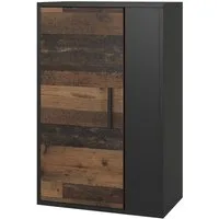 Vicco Bücherregal Berno, Schwarz/Oldstyle, 50.1 x 78.4 cm mit 2 Fächern, 1-tlg.