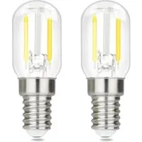 ZMH LED-Leuchtmittel E14 LED Vintage Glühbirnen - T22 LED Leuchtmittel für Flur, 2 St., Kaltweiß, Nicht Dimmbar