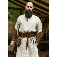 Battle Merchant Ritter-Kostüm Gürtel aus Fettleder braun, „“Sindri