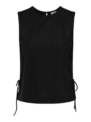 JDY - JDYLESLIE S/L BOW TOP JRS NOOS Black - Gr. - S