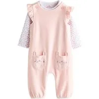 Next Body & Hose Baby-Latzhose und langärmliger Body im Set (2-tlg)
