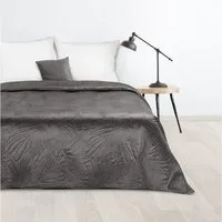 Design91 Tagesdecke LUIZ, gesteppter Bettüberwurf aus Velours – weich, stylvoll & vielseitig