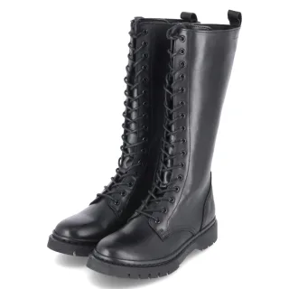 Tamaris Schnürstiefel  Schwarz - Gr. 37 -  Textil