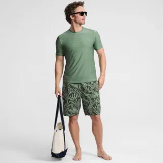 Badeshorts mit Hydroliner für Herren, 23 cm, Herren, size: regular, Blau, by Lands' End