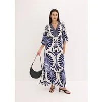 bonprix Maxikleid (1-tlg) für Frühling und Sommer, aus Viskose, Oversize Passform, mit Druck
