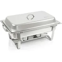 Mahlzeit Speisenwärmer Chafing dish "Nancy" mit 1x 1/2 + 2x 1/4 GN Warmhaltebehälter Essen