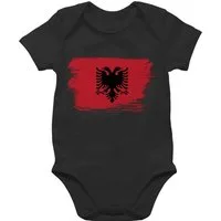 Shirtracer Shirtbody Albanien Albanija 2026 Fussball WM Fanartikel Baby