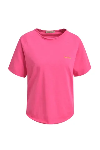 Smith&Soul - Regular Short Sleeve Sweat Raglan fuchsia - Gr. - M