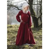 Battle Merchant Ritter-Kostüm Mittelalterkleid, Unterkleid Ana, rot