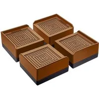 Diwzbyn Erhöhungs-Set 4 Stück verstellbare Möbelerhöher Starke platzsparende Steigleitung, (4-St), Betthöher, Tischerhöher, Stuhlerhöher, Sofaerhöher