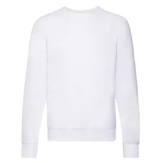 Fruit of the Loom - Sweatshirt für Herren/Damen Unisex Raglanärmel (Weiß)