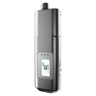 Rechargeable Digital Breathalyzer Non-Contact Alcohol Tester with LED Display Portable Analyzer with Window Breaker & Se