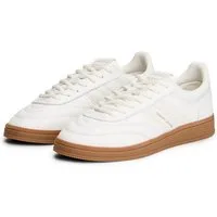 Tommy Jeans THE GREENWICH EDGE LEATHER Keilsneaker Freizeitschuh, Halbschuh, Schnürschuh mit Ziersteppung