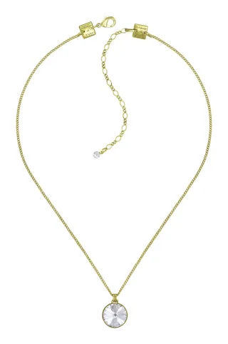 konplott - Kette - Rivoli weiß/gold