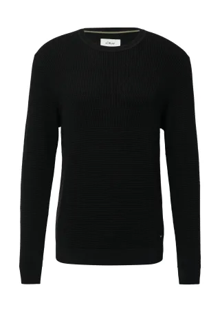 s.Oliver - Strickpullover schwarz - Gr. - S