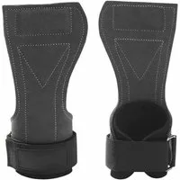 Sport-Knight® Zughilfe Premium Griffhilfen mit Handgelenkstütze, Zughilfen aus Leder