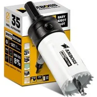 Amboss Werkzeuge Lochsäge AMBOSS M42 Bimetall Lochsäge 35mm + Aufnahme