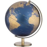 TROIKA Globus PLANET, Dekorativer Tischglobus mit Metallfuß & drehbarer Achse, (25 cm Durchmesser), 25 x 25 x 30 cm, englische Beschriftung, verschiedene Farben