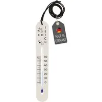 Lantelme Aquarienthermometer Teichthermometer 20cm Selbstsinkend Fischzucht Fischteich Thermometer, 1-tlg., für Teiche und Aufzuchtbecken, mit Schnur, Wasserthermometer sinkend, Für Fische Koi Karpfen Forelle, Temperaturanzeige 0 bis 60°C Analog