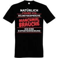 Youth Designz T-Shirt "Selbstgespräche" Herren T-Shirt mit lustigen Print Geschenk Statement mit witzigen Motiv für Männer