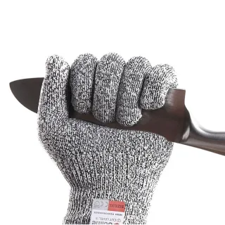 IPRee Level 5 Cut Proof Stab Resistant Wire Metal Glove Kitchen Fishing Cuts Gloves for Oyster Shucking Fish Gardening S