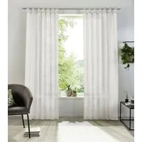OTTO home Gardine XANA (1 St), Schlaufen, transparent, Voile, Bestseller, einfarbig, 1 Schal, pflegeleicht, preiswert!