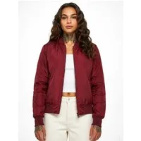 urbandreamz Bomberjacke Damen leichte Bomberjacke Jacke Sommer Frühling Übergangsjacke Seitentaschen, wasserabweisend, waffelartige seitliche Einsätze