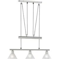 TRIO Leuchten Pendelleuchte Stamina, Seilzugmechanismus, ohne Leuchtmittel, Hängeleuchte, Hängelampe, höhenverstellbar