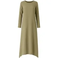 WENOR Longtunika Musselin 100 % Baumwolle 125 cm, Seitenschlitze, Modest Fashion 34–50
