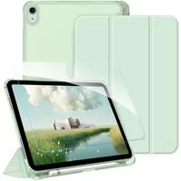Fintie Tablet-Hülle für iPad 11 Generation 11'' 2025 (A16), iPad 10 Generation 10.9'' 2022, mit Schutzfolie-ultradünne transparente Rückseite Case mit Stifthalter