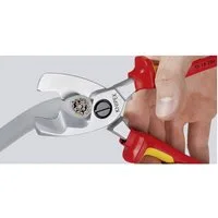 Knipex Kabelschere Knipex 95 16 200 VDE-Kabelschere Geeignet für (Abisoliertechnik) Alu-