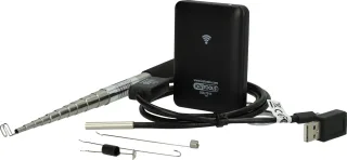 KS Tools Wi-Fi-Videoskop-Satz mit Ø 5,5 mm 0° HD Frontkamera-Sonde, 7-tlg - 550.7510