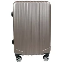 QTC Hartschalen-Trolley Reisekoffer aus hochwertigen und leichtem ABS Material 4 Rollen, Teleskopgriff Handgepäck 100% ABS Tasche Koffer
