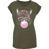 Youth Designz Print-Shirt Coole Katze Damen T-Shirt als Statement oder Geschenk Motiv mit lustigem Print für Frauen