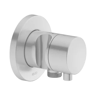 Keuco 2-Wege Umstellv. IXMO Comfort 59556, Schlauchan./Brauseh.,rund, Alu-finish, 59556171201 59556171201