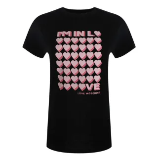 Love Moschino - "I´m So In Love" T-Shirt für Damen, Alltag (Schwarz)