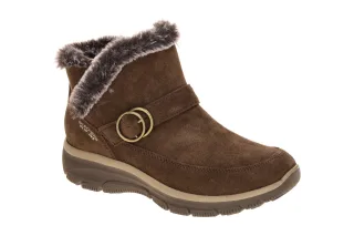 Skechers 168185 CHOC Damen Stiefeletten in Braun - bequeme Schlupf Boots mit ...